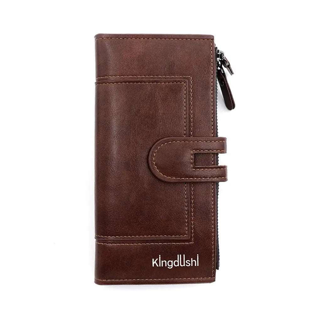 Lange Geldbörse aus PU-Leder für Damen – Clutch mit mehreren Kartenfächern