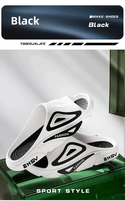 Lässige Slipper mit dicker Sohle für den Innen- und Außenbereich