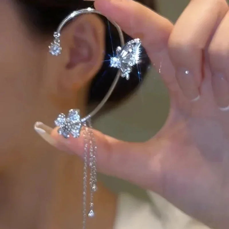 Ohrclips mit Schmetterlingsmotiv für Damen