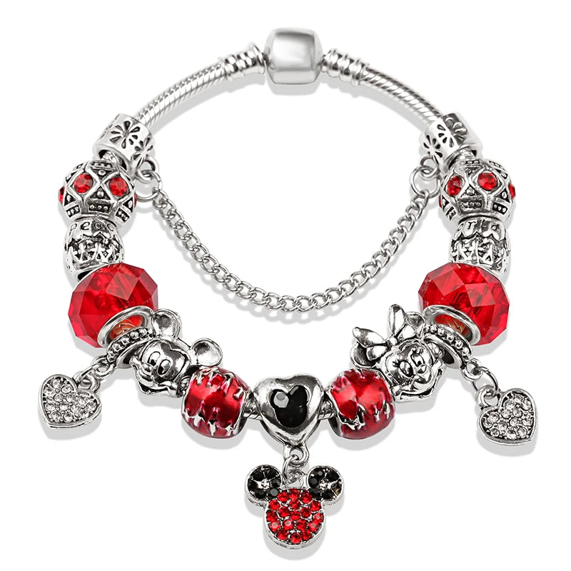 Charm-Armbänder mit Kristallperlen für Damen