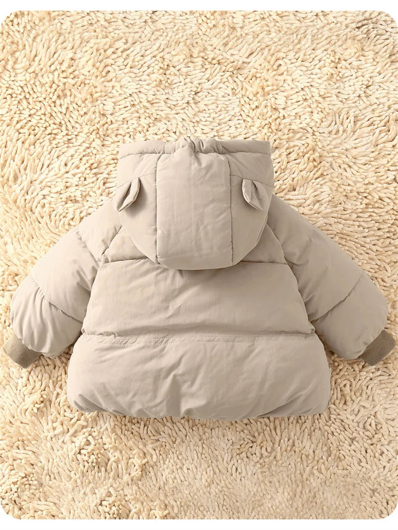 Winter Warm Plush Outerwear Thickened Down Jackets for Kids