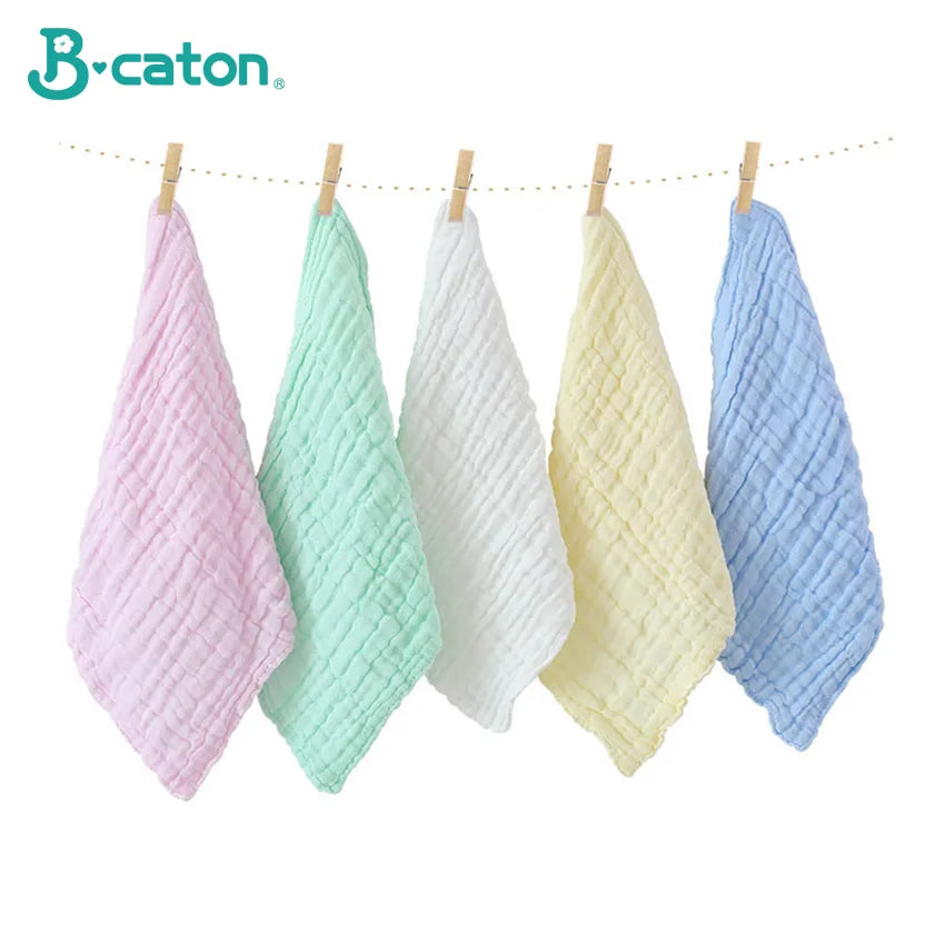 5PCS  6-Layer Cotton Baby Bath Towel