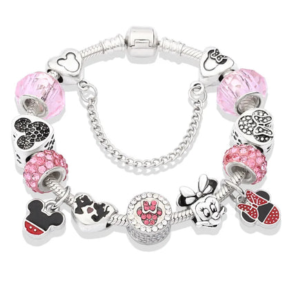 Charm-Armbänder mit Kristallperlen für Damen