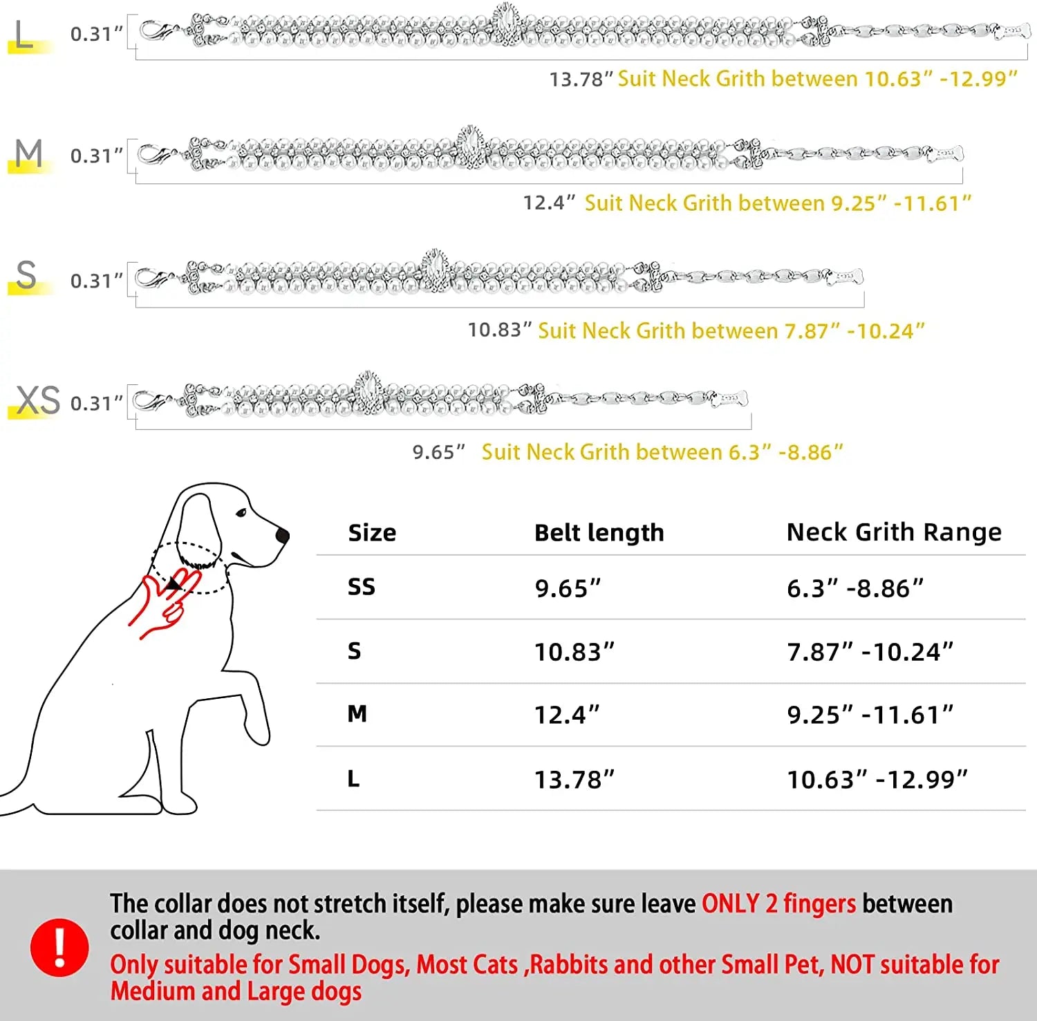 Bunte, verstellbare Halskette mit Kätzchenmotiv – Perlen-Katzenhalsband 