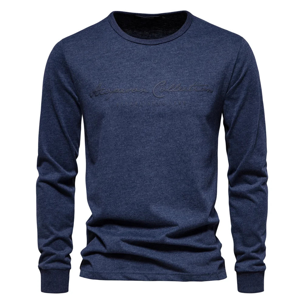 100% Cotton Long Sleeve Men's T-shirt