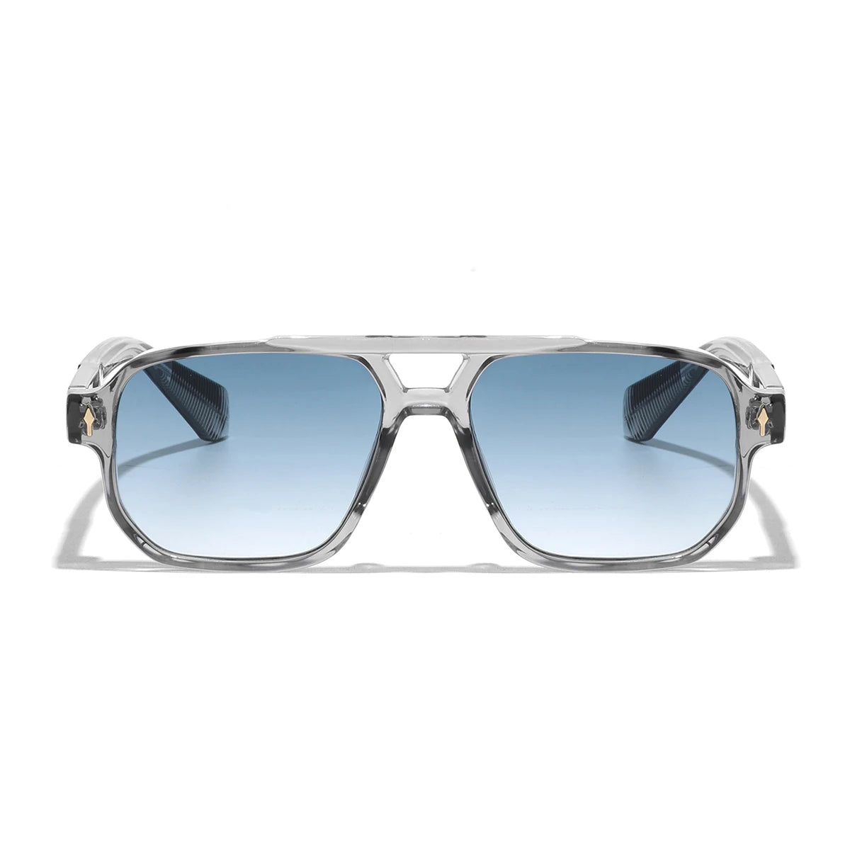 Men's Retro UV400 Transparent Frame Sunglasses