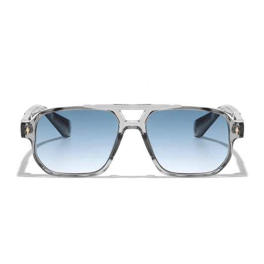 Men's Retro UV400 Transparent Frame Sunglasses