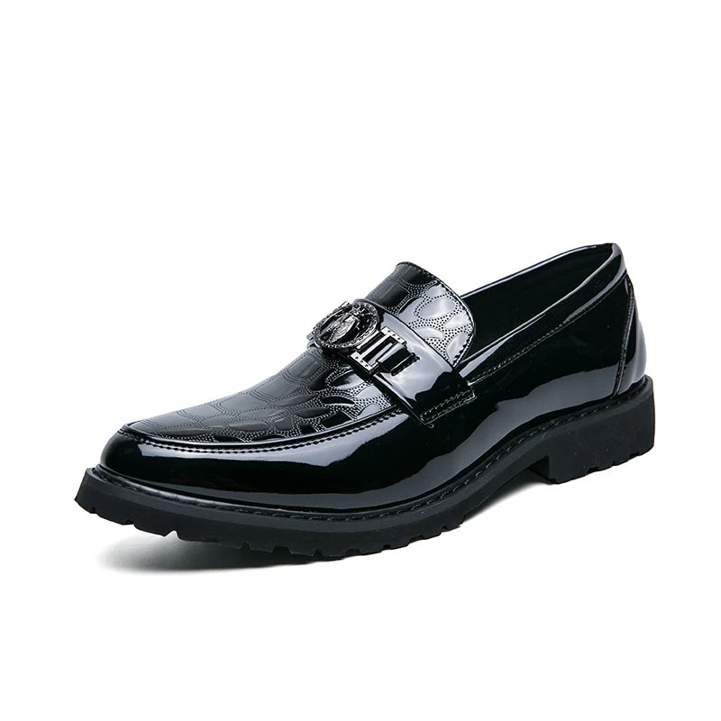 Chaussures formelles en cuir véritable pour hommes