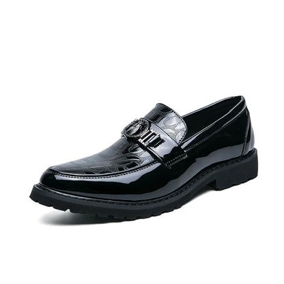 Chaussures formelles en cuir véritable pour hommes