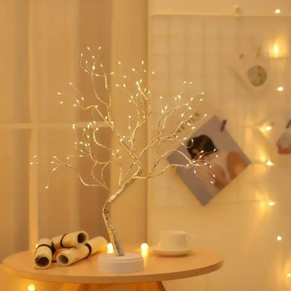 LED Warm White Tree Lights - USB/Battery Operated Starry Copper String Lights Lamps