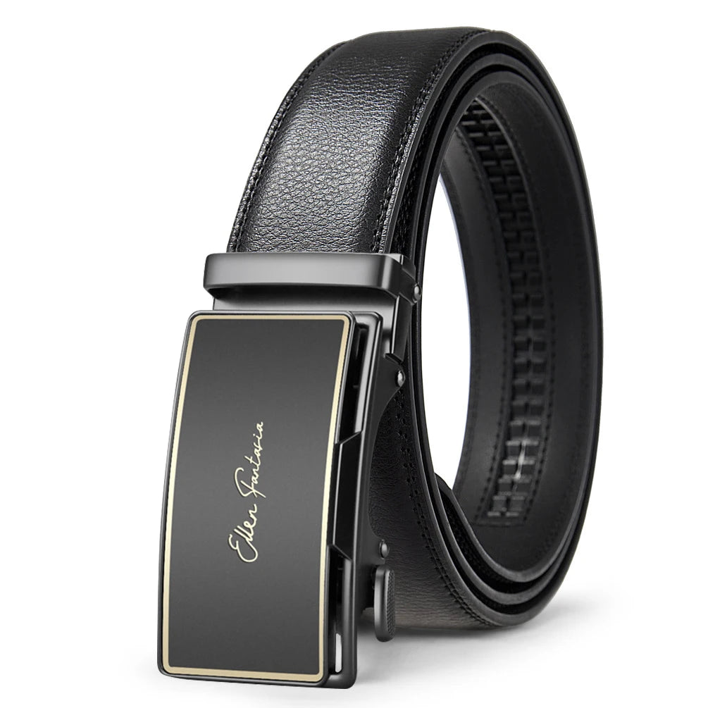 Men's Designer Automatic Alloy Buckle Leather Belts