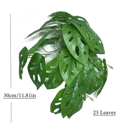 76cm Fake Hanging Vines with Monstera Leafs