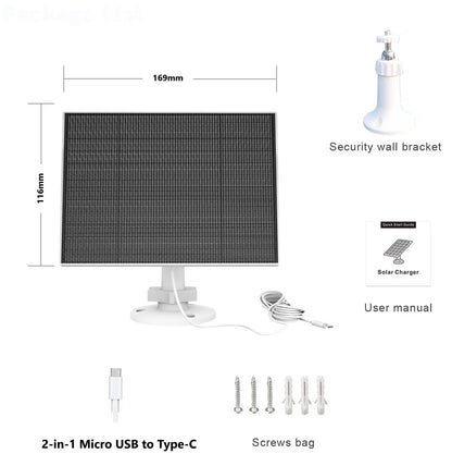WIFI Camera Outdoor Waterproof 6V Solar Panel