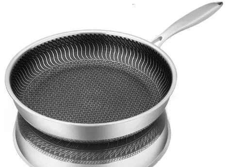 Whole Body Tri-Ply Stainless Steel Double-sided Frying Pan