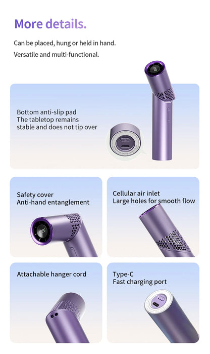 Foldable Brushless Motor Handheld Small Fan