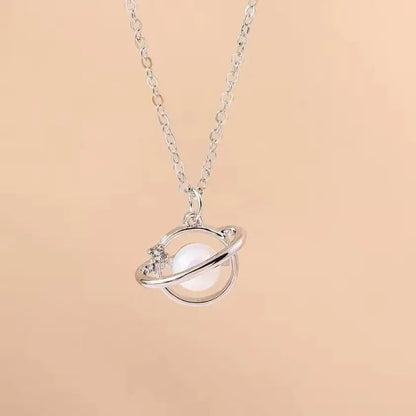 Silver Color Long Tassel Pendant Bow Necklaces