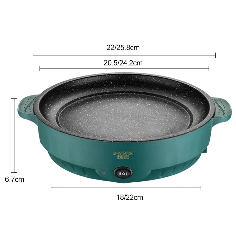 220V Househould Barbecue Electric Frying Baking Pan
