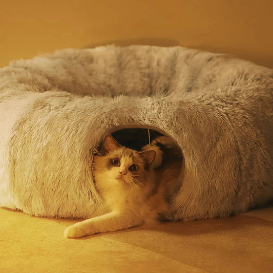 Foldable Warm Pet Nest Tunnel