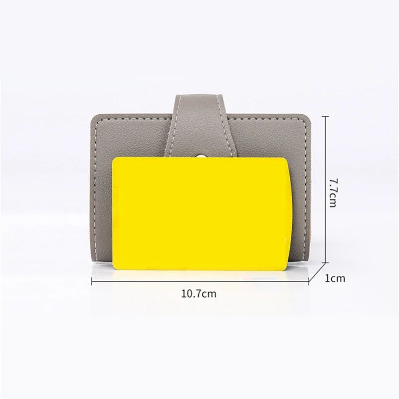 Unisex RFID Blocking Leather Credit Card Holder Wallet – 26 Slot ID Card Organizer Case