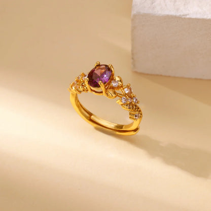 Women's Open Geometric Zircon Engagement Rings