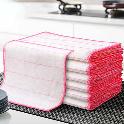 8-Layer Thick Anti-Oil Microfiber Kitchen Towel