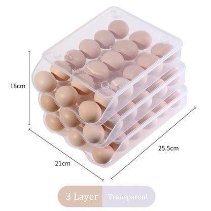 Stapelbare Schublade Eier Crisper Platzsparender Kühlschrank Organizer