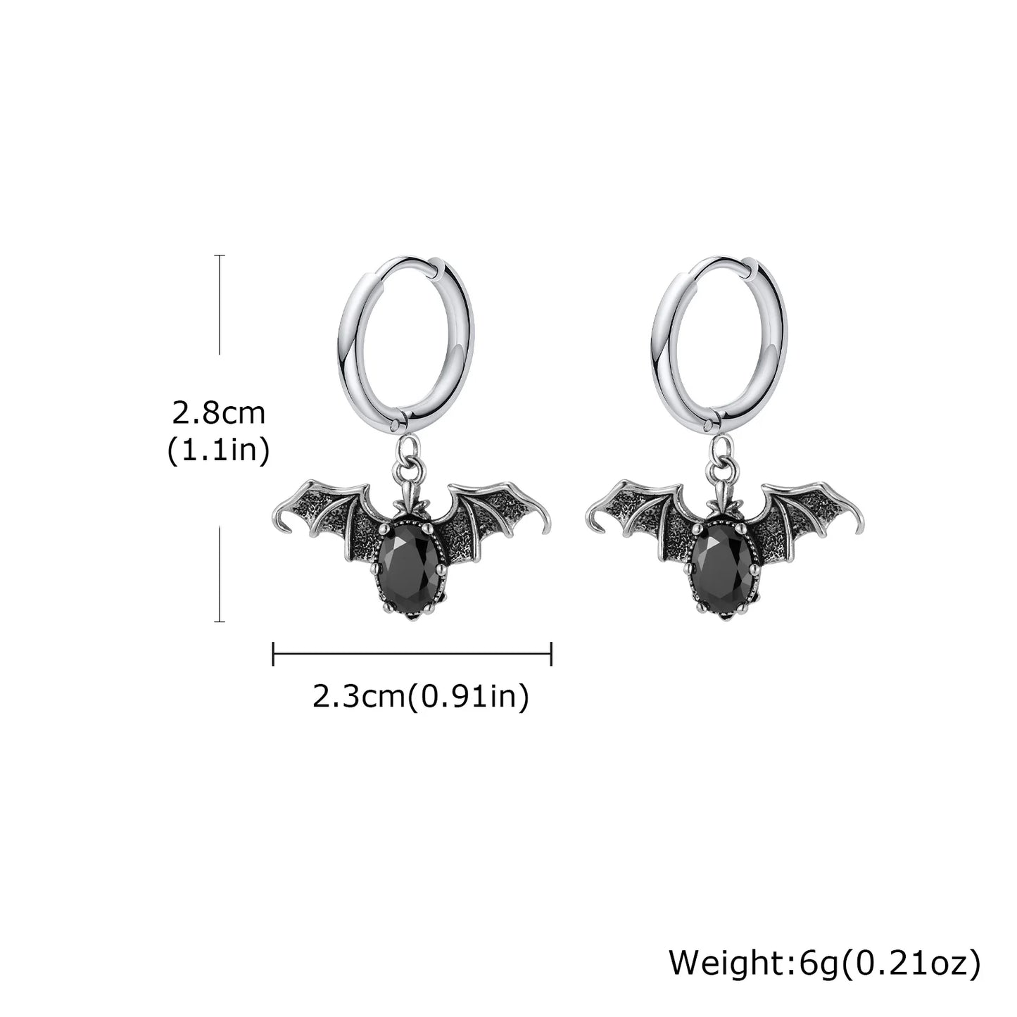 Herren-Ohrstecker-Set aus Edelstahl