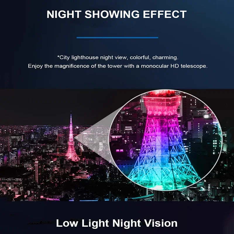 Mini tragbares 2000x25 HD Monokular-Teleskop - Handy-Teleskop
