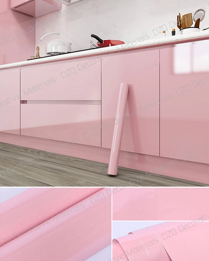 Decorative Wall Paper Furniture Renovation Stickers Kitchen Cabinet Waterproof Wallpaper.