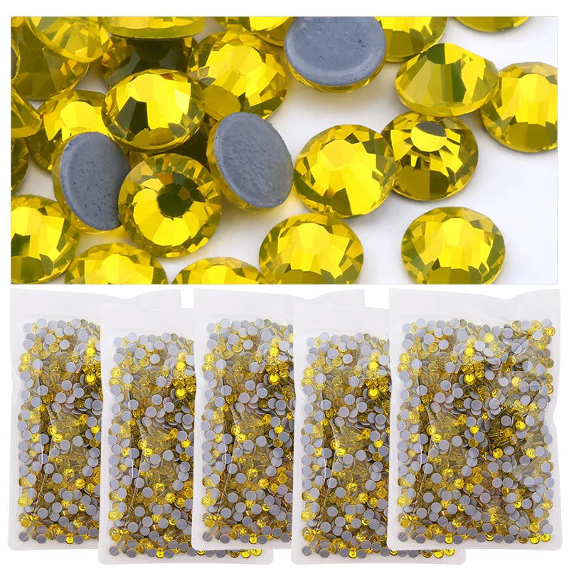 Strass pailletés à dos plat pour nail art, accessoires de décoration pour robe