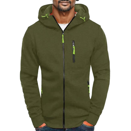 Men's Jacquard Hooded Sweatshirt