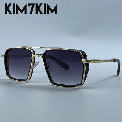Men's Oversized Steampunk Square Sunglasses