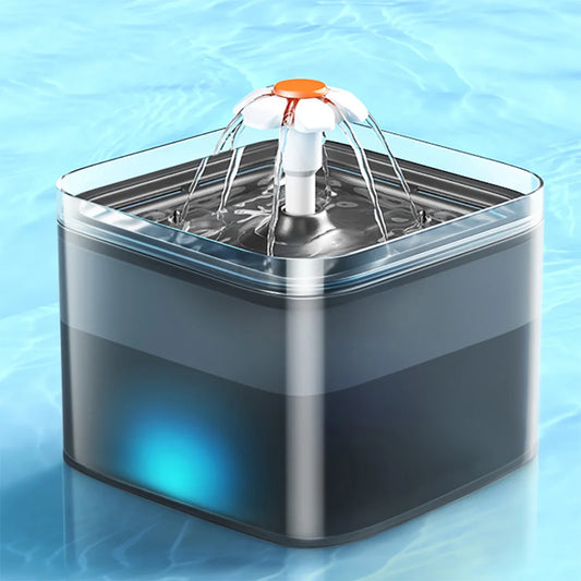 Pet Water Bowl - Transparent Large Capacity 2L Pet Water Dispenser
