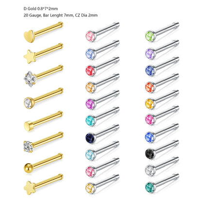 Stainless Steel Small Nose Rings