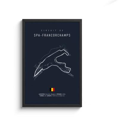 Monaco F1 Leinwand-Wandkunst, nordische Ästhetik