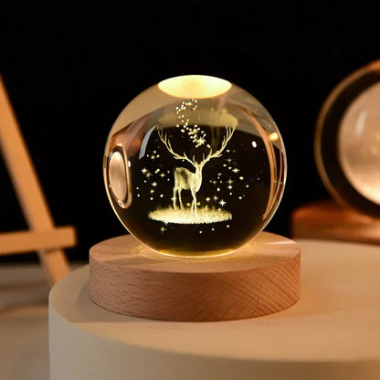 3D-Kristallplaneten-Nachtlicht-Astronomie-Globus