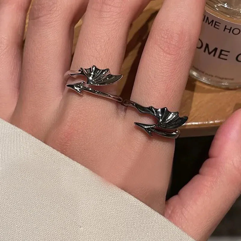 Engel Teufel Flügel Paar Ring