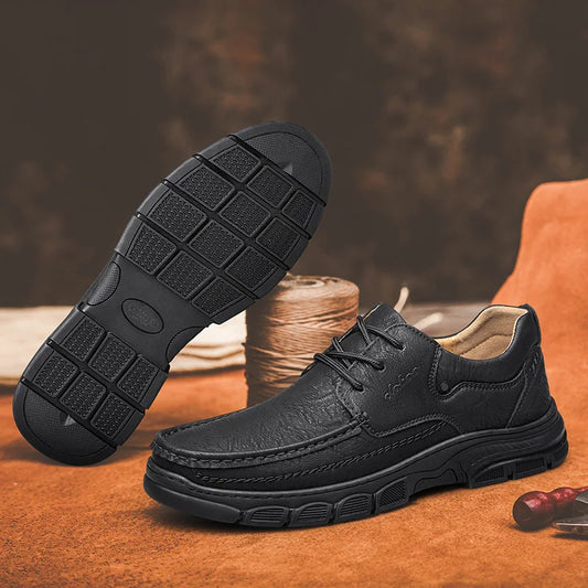 Men's Handmade Leather Casual Winter Shoes