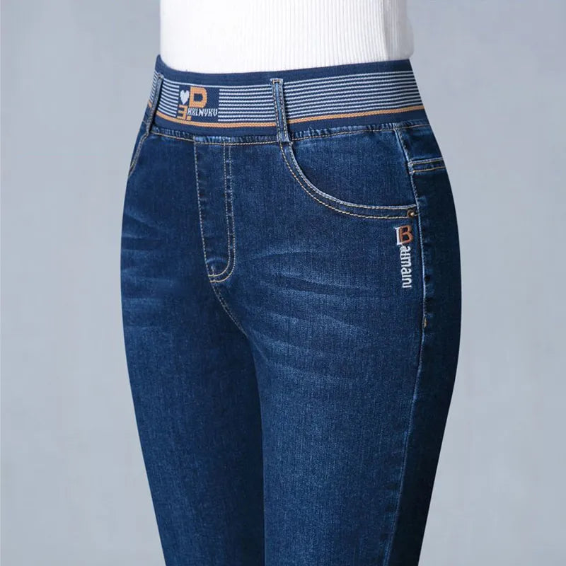 Jeans en denim vintage amples décontractés pour femmes
