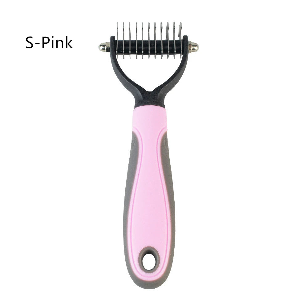 Double Sided Stainless Steel Dog Brush For Shedding