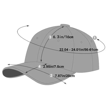 Unisex Letter Embroidered Baseball Cap
