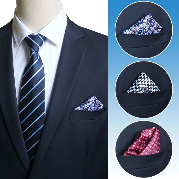 Soft Paisley Pocket Square Handkerchiefs for Men Suit Fashion View