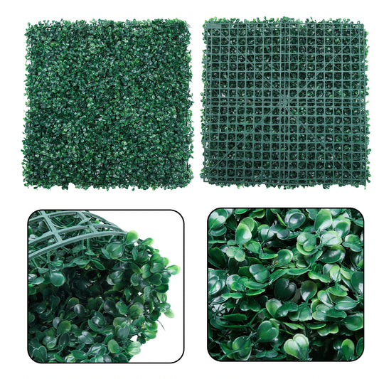 UV-Resistant Privacy Fence Wall – Artificial Boxwood Panels