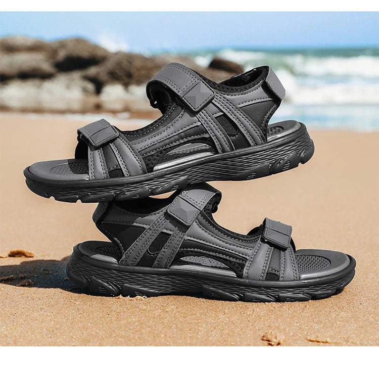 Sandales d'été imperméables à bout ouvert pour hommes, idéales pour la plage et le sport
