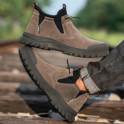 Herren-Arbeitsstiefel – Sicherheitsschuhe mit Stahlkappe und Durchtrittschutz für den Außenbereich 