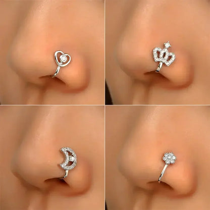 Women's Delicate Fake Piercing Nose Clip