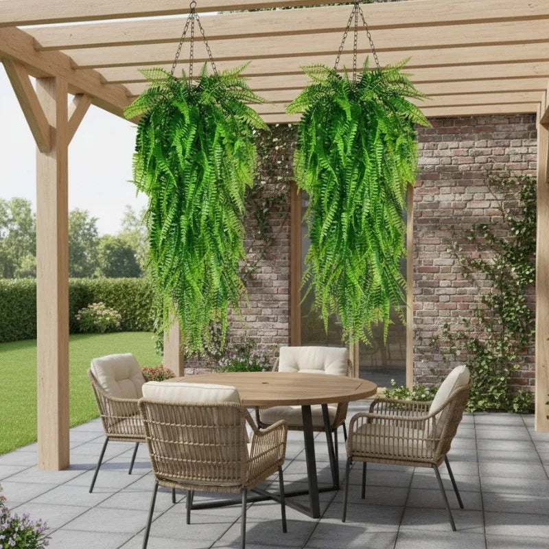 Künstlicher persischer Farn zum Aufhängen, gefälschtes Blatt