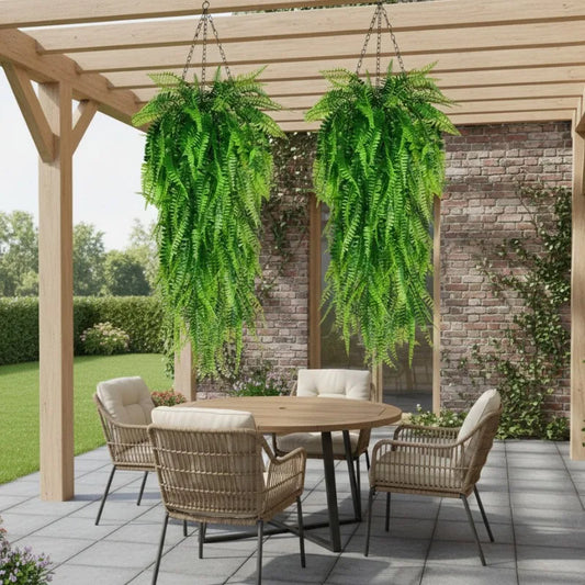 Künstlicher persischer Farn zum Aufhängen, gefälschtes Blatt