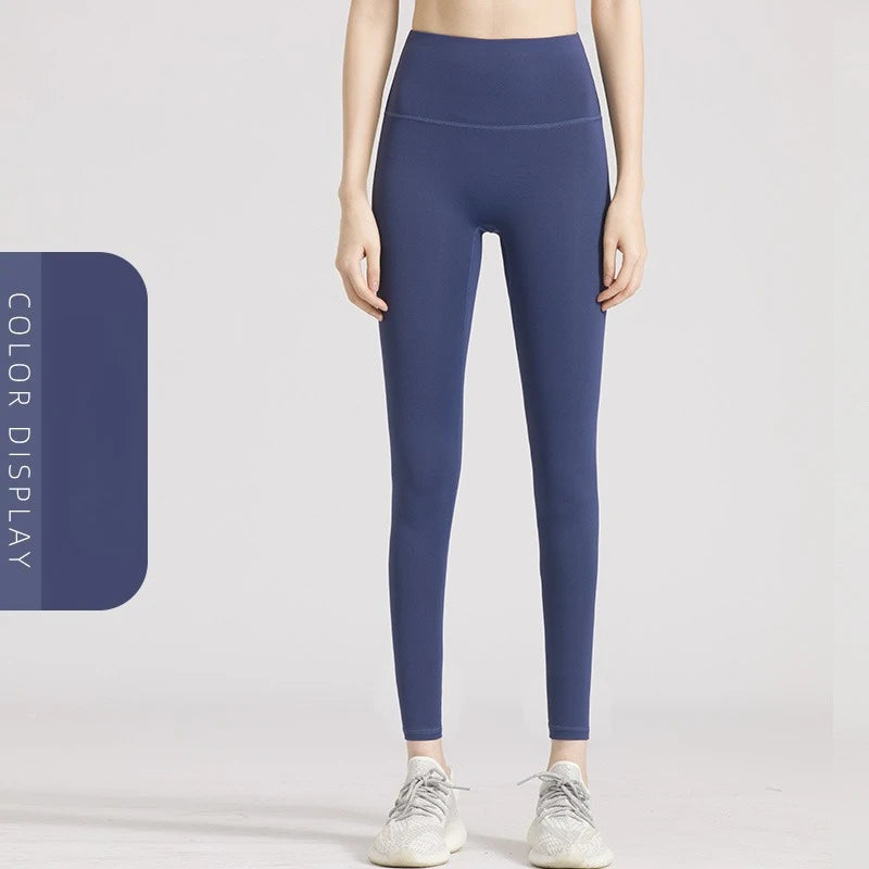 Nahtlose Yoga-Leggings mit hohem Bund für Damen – Po-Lifting- und Bauchkontrolle fürs Fitnessstudio