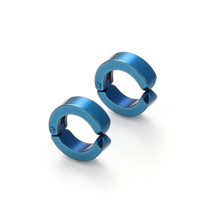 Anime tronçonneuse homme Hirofumi Cosplay noir oreille pince boucles d'oreilles